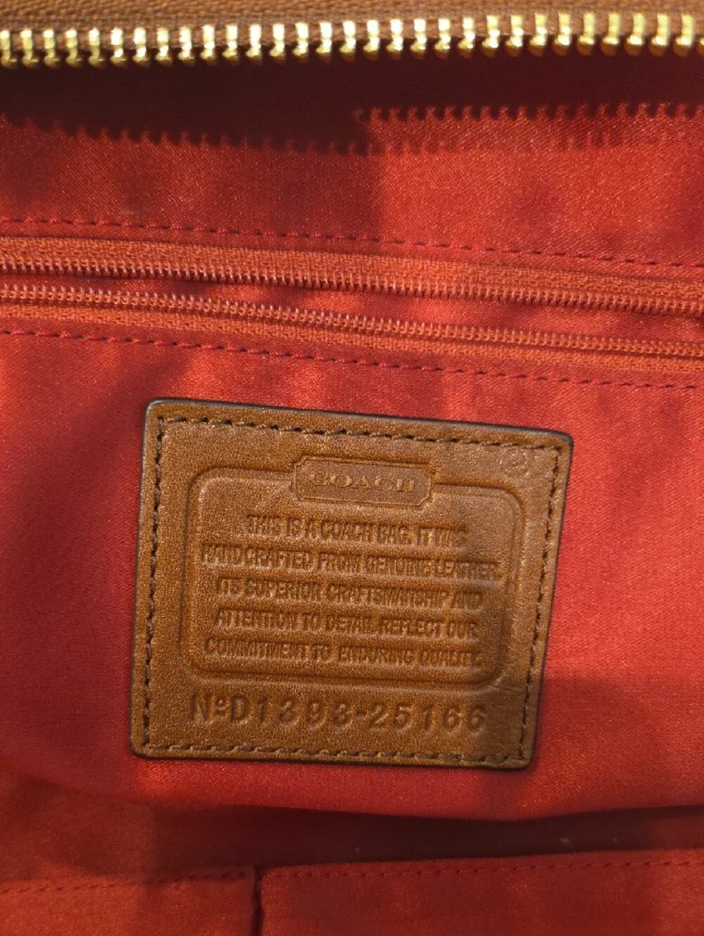 Coach Brown Pebbled Leather Satchel with Gold Hardware
